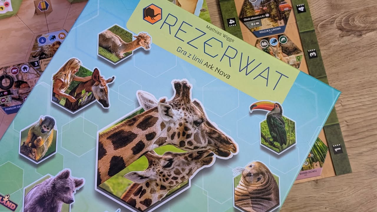 Rezerwat to gra z linii Ark Nova, w której budujem